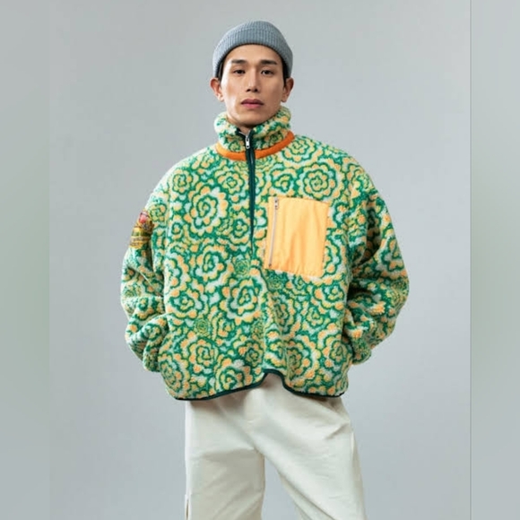Sundae School Jackets & Blazers - Sundae School x Outside Lands Broccoli Fleece Zip Up